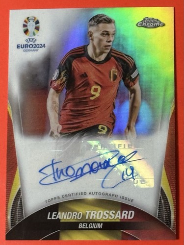 Leandro Trossard 2024 Topps Chrome Refractor