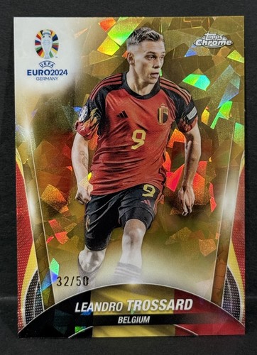 Leandro Trossard 2024 Topps Chrome Sapphire Gold /50