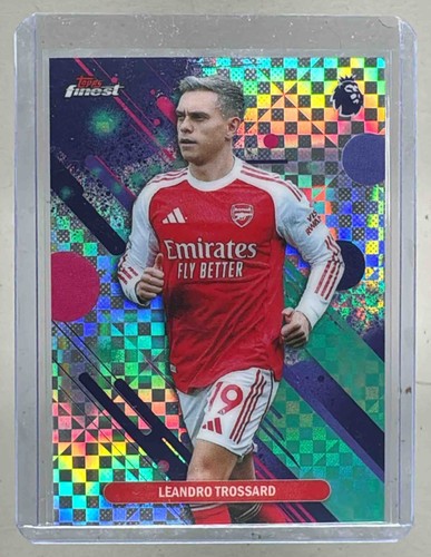 Leandro Trossard 2025 Topps Finest Checkerboard Refractor