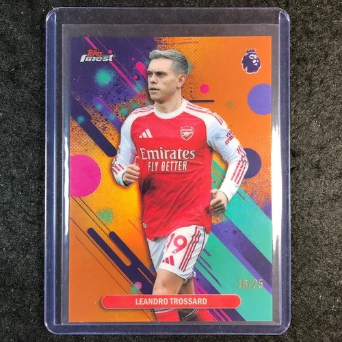 Leandro Trossard 2026 Topps Finest Orange /25
