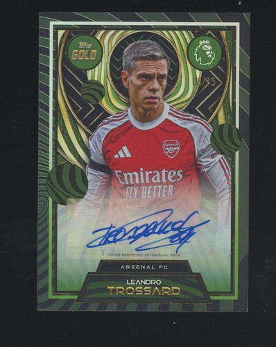 Leandro Trossard 2026 Topps Gold Premier League Green /75