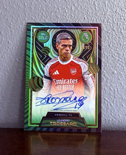 Leandro Trossard 2025 Topps Oro Premier League Verde /75