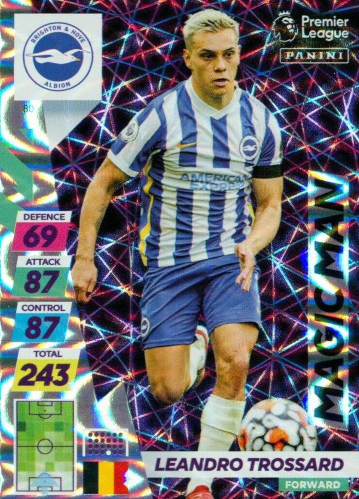 Leandro Trossard 2021 Panini Adrenalyn XL Premier League Plus
