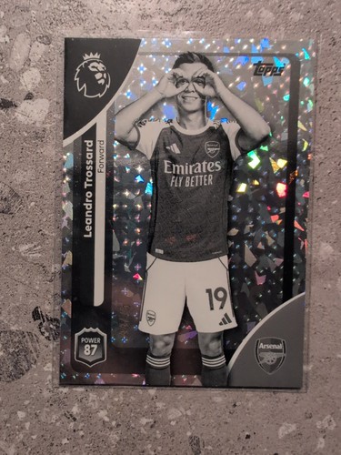 Leandro Trossard 2025 Topps Premier League Black & White Sparkle /75