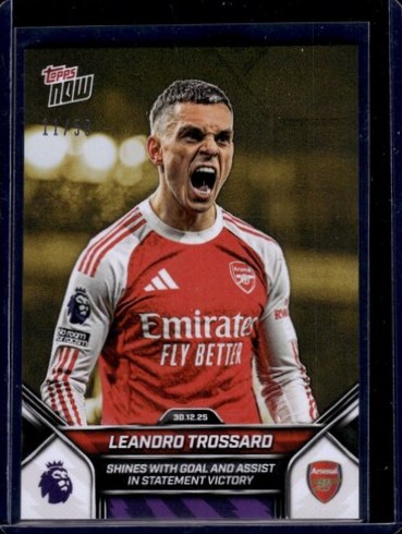Leandro Trossard 2025 Topps Premier League Gold /25
