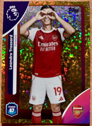 Leandro Trossard 2025 Topps Premier League Gold Sparkle /50