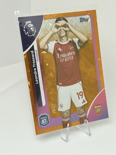 Leandro Trossard 2025 Topps Premier League Orange /25