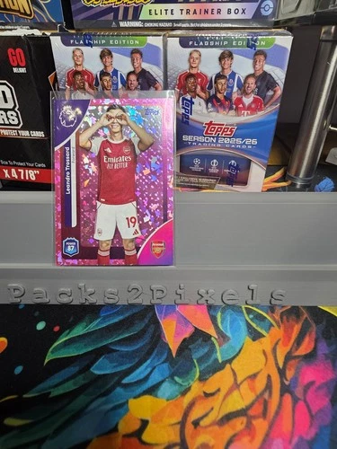 Leandro Trossard 2025 Topps Premier League Pink Shimmer /399