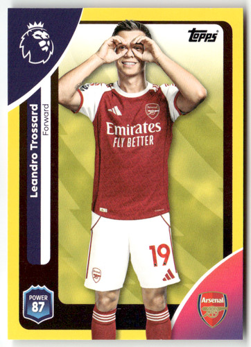 Leandro Trossard 2025 Topps Premier League Yellow