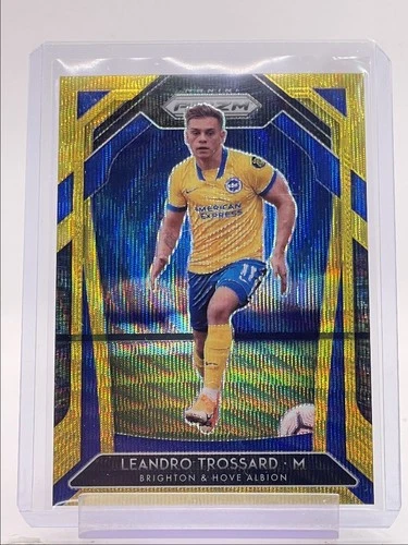 Leandro Trossard 2020 Panini Prizm Gold Wave /10