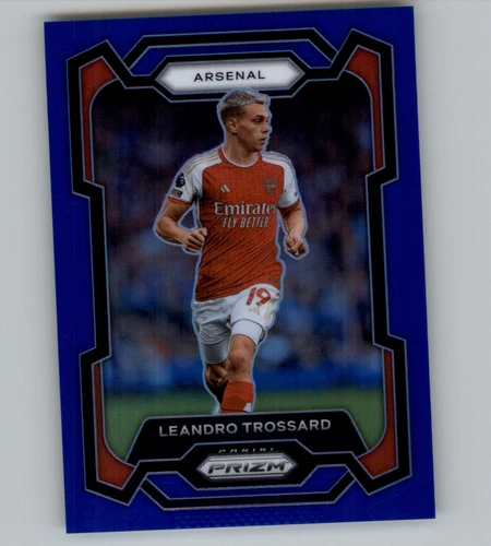 Leandro Trossard 2023 Panini Prizm Premier League Blue Prizm /299