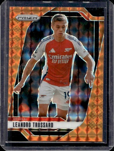 Leandro Trossard 2024 Panini Prizm Premier League Orange Mosaic Prizm #27