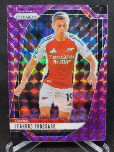 Leandro Trossard 2024 Panini Prizm Premier League Purple Mosaic /249