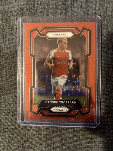 Leandro Trossard 2023 Panini Prizm Premier League Red Stars /25