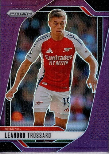 Leandro Trossard 2024 Panini Prizm Purple Prizm