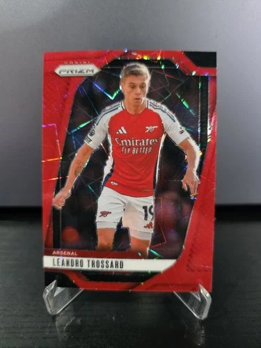 Leandro Trossard 2024 Panini Prizm Red Lazer Prizm /49