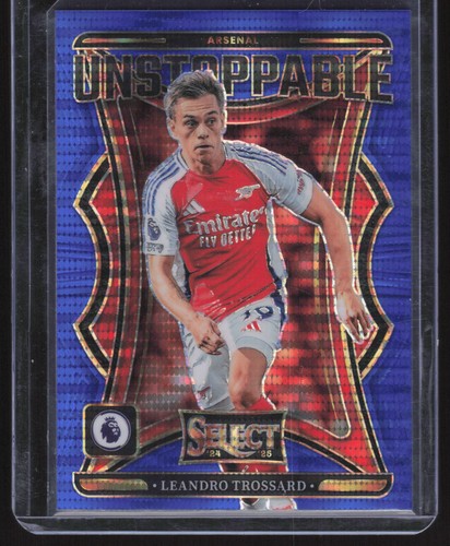 Leandro Trossard 2024 Panini Select Blue Pulsar