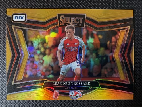 Leandro Trossard 2024 Panini Select FIFA Gold Prizm /10