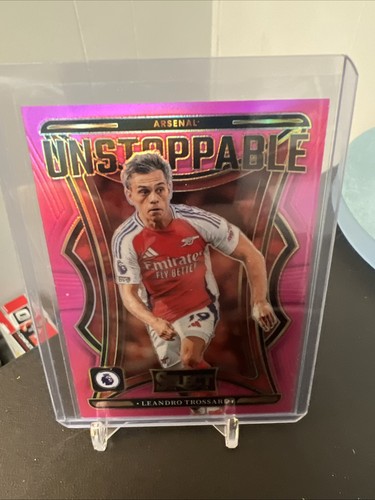 Leandro Trossard 2024 Panini Select Pink Prizm 19/25