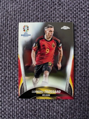 Leandro Trossard 2024 Topps Chrome UEFA EURO