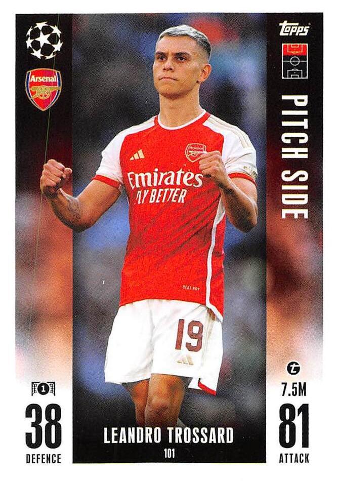 Leandro Trossard 2023 Topps Match Attax UEFA Club Competitions Extra