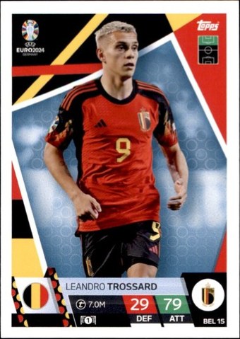 Leandro Trossard 2024 Topps Match Attax UEFA EURO
