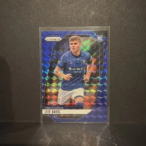 Leif Davis 2024 Panini Prizm Premier League Blue Mosaic