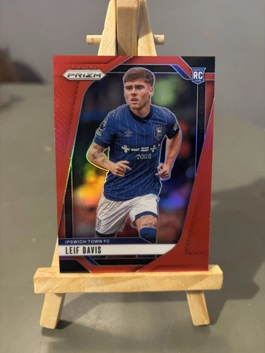 Leif Davis 2024 Panini Prizm Premier League Red Prizm /199