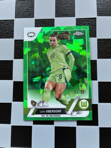 Lena Oberdorf 2022 Topps Chrome Sapphire Green /99