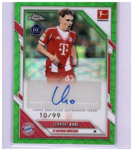 Lennart Karl 2025 Topps Chrome Green Wave /99