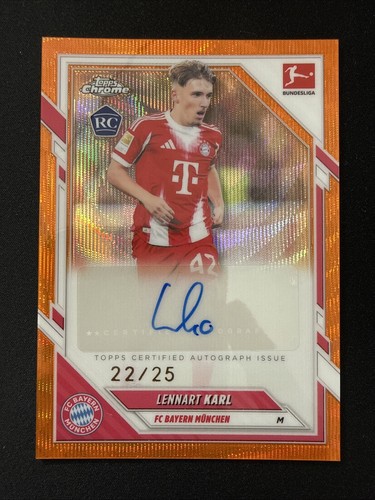 Lennart Karl 2025 Topps Cromo Bundesliga Orange /25