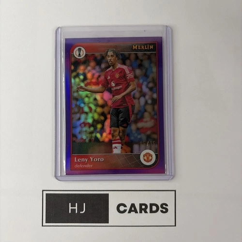 Leny Yoro 2025 Topps Merlin Chrome Purple Chrome /15