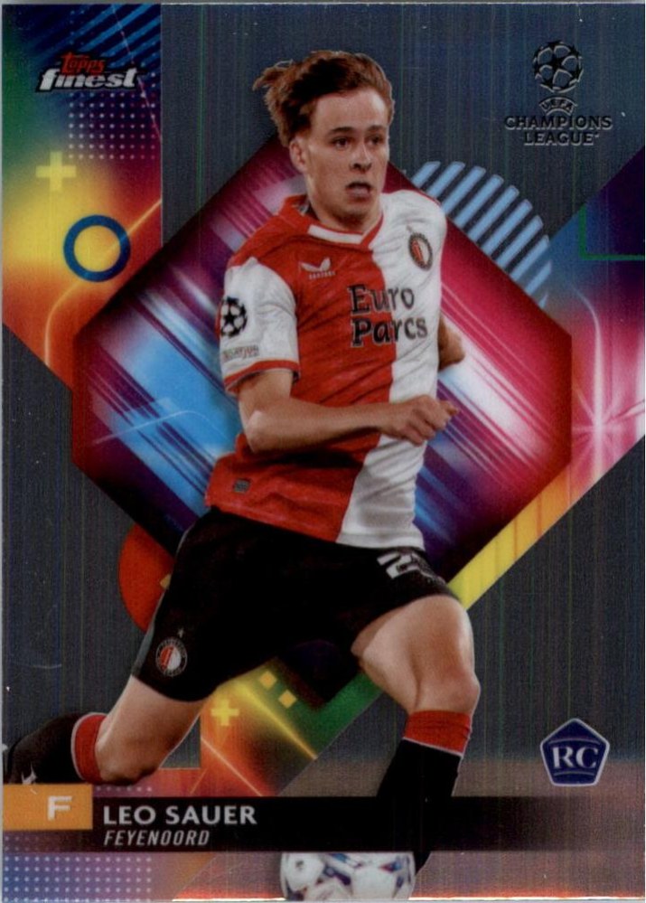 Leo Sauer 2023 Topps Finest UEFA Club Competitions