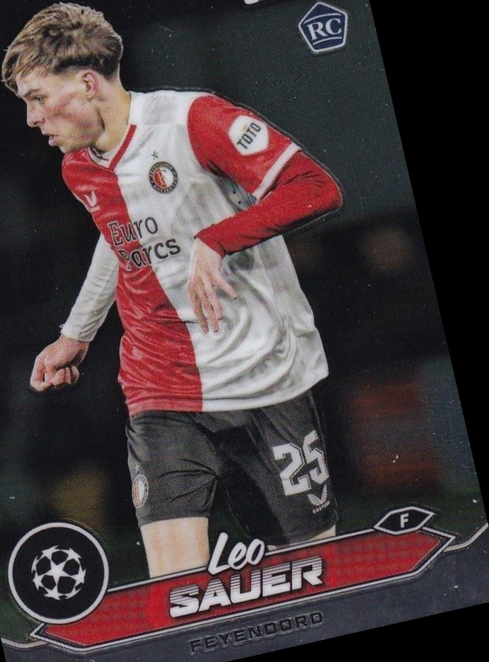 Leo Sauer 2023 Topps Stadium Club Chrome UEFA Champions League