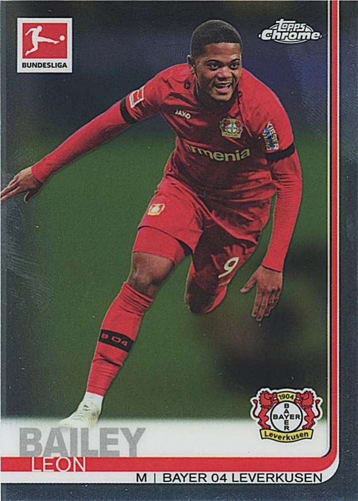 Leon Bailey 2019 Topps Chrome Bundesliga 14