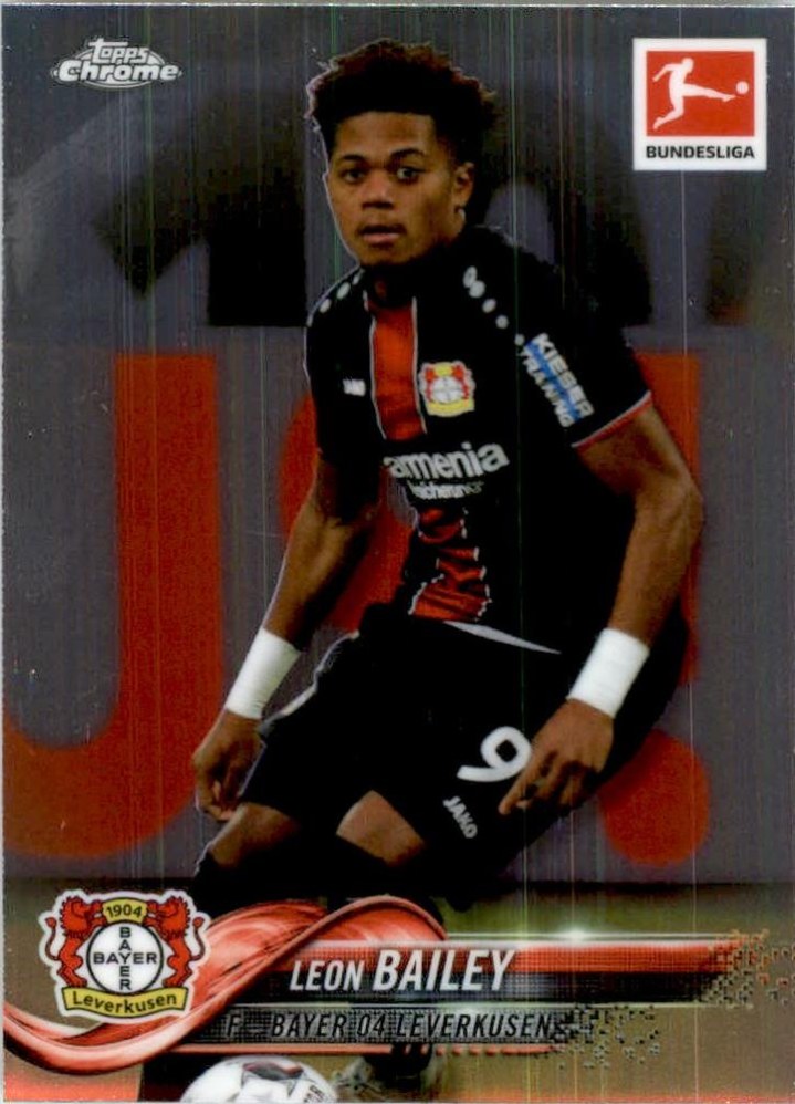 Leon Bailey 2018 Topps Chrome Bundesliga 38