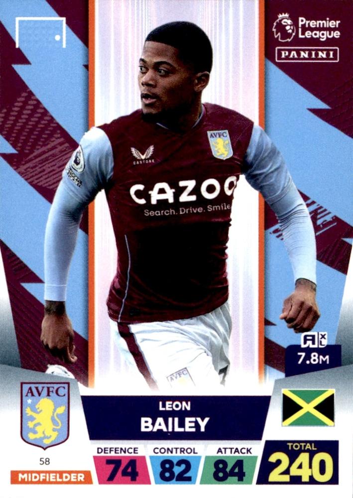 Leon Bailey 2023 Panini Adrenalyn XL Premier League
