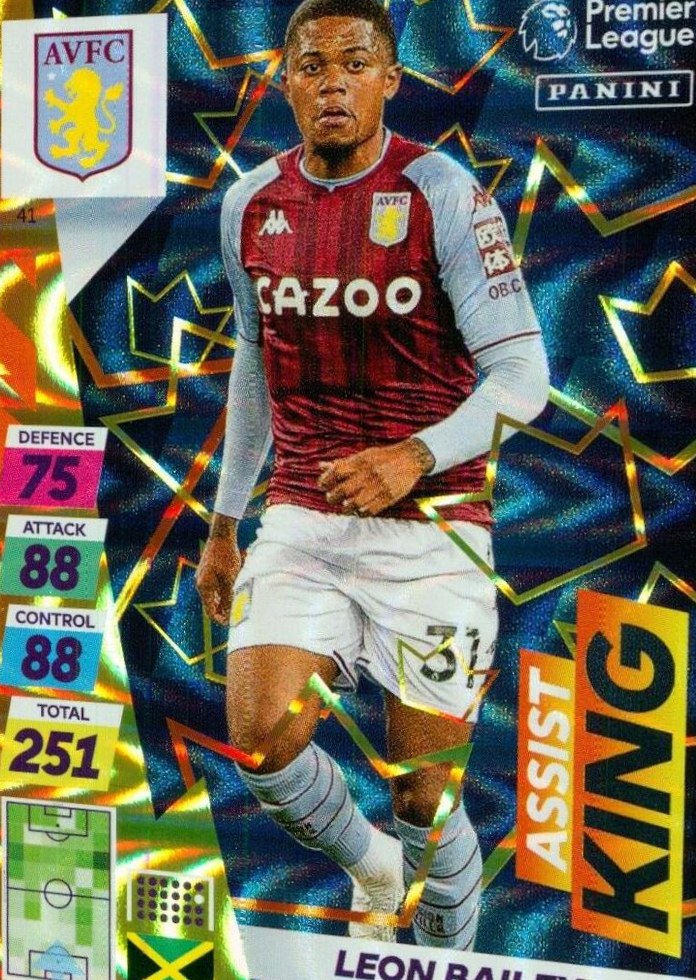 Leon Bailey 2021 Panini Adrenalyn XL Premier League Plus