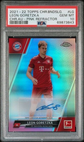 Leon Goretzka 2021 Topps Chrome Pink Refractor /75
