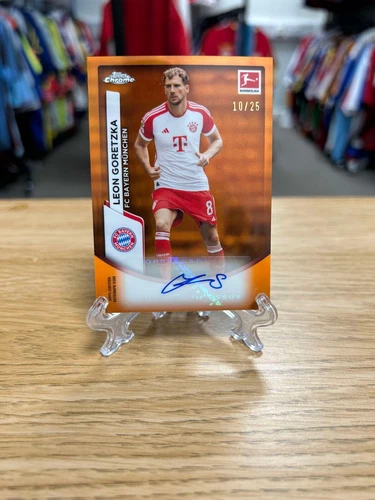 Leon Goretzka 2023 Topps Cromo Bundesliga Rosso Rifrattore /25