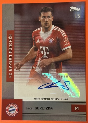 Leon Goretzka 2025 Topps FC Bayern Red /5