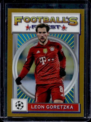 Leon Goretzka 2021 Topps Finest Gold Refractor /50