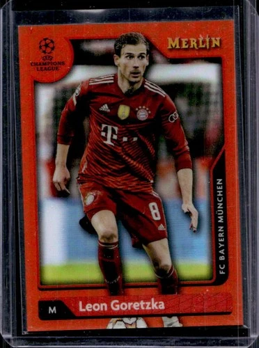 Leon Goretzka 2021 Topps Merlin Chrome Orange Refractor /25