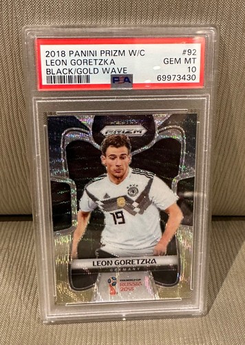 Leon Goretzka 2018 Panini Prizm World Cup Black/Gold Wave Prizm #92