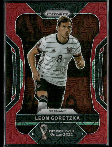 Leon Goretzka 2022 Panini Prizm World Cup Red Mojo Prizm /99