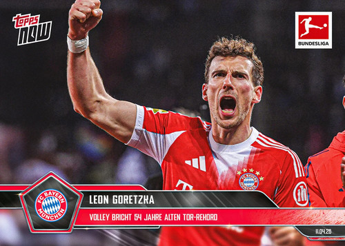 Leon Goretzka 2025 Topps NOW Bundesliga