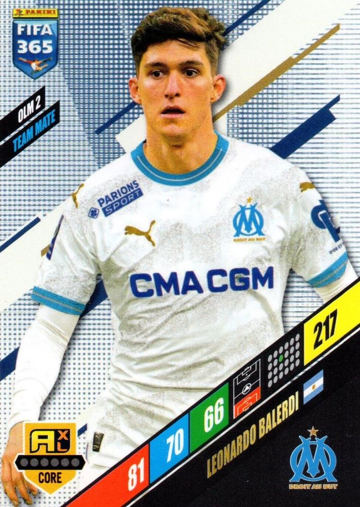 Leonardo Balerdi 2024 Panini Adrenalyn XL FIFA 365