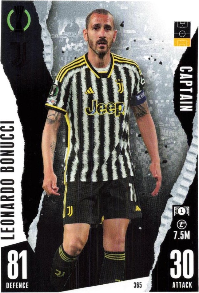 Leonardo Bonucci 2023 Topps Match Attax UEFA Club Competitions