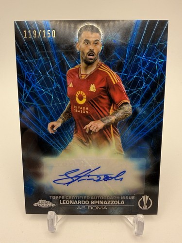 Leonardo Spinazzola 2024 Topps Chrome UEFA Black Lazer
