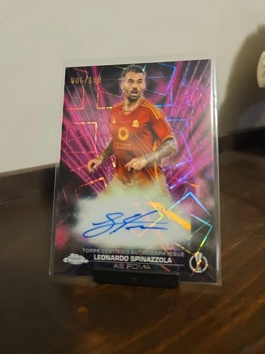 Leonardo Spinazzola 2023 Topps Chrome UEFA Magenta /199